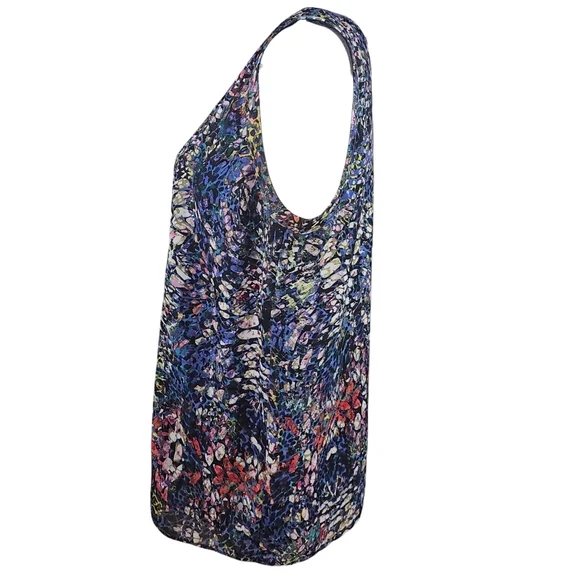 CABI Stained Glass Keyhole Layered Blouse In Medium - Picture 4 of 9